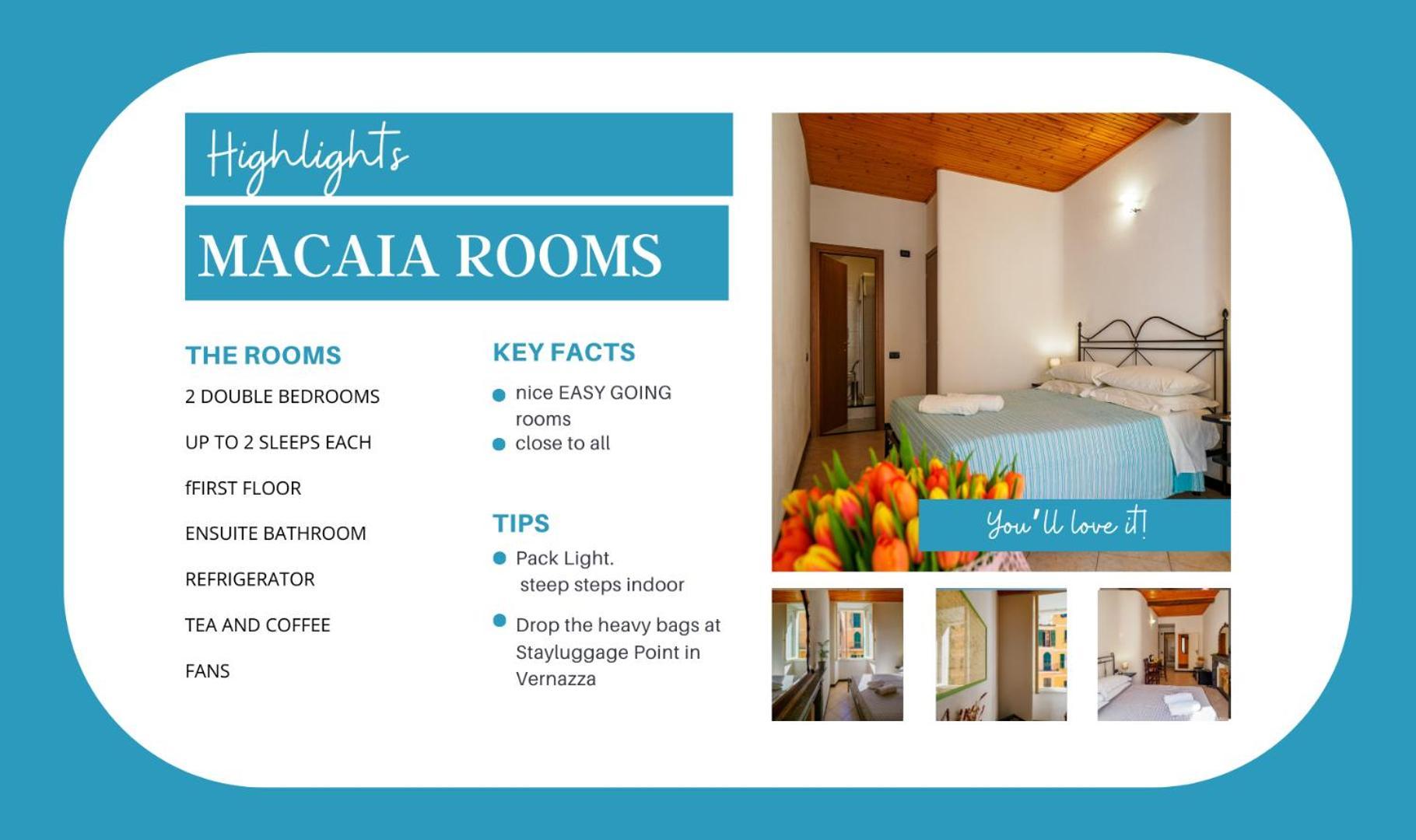 Macaia Room #2 With Ac Vernazza Buitenkant foto